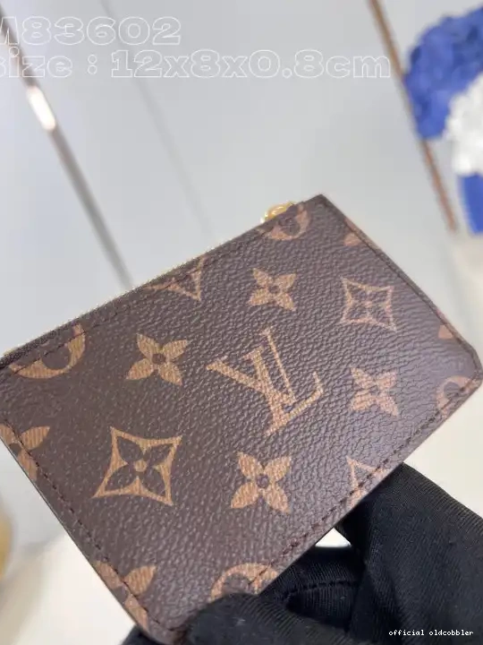 Official oldcobbler LOUIS VUITTON Holder-12*8*0.8cm Romy Card 0522